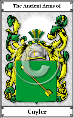 Cuyler Family Crest Download (JPG) Book Plated - 600 DPI