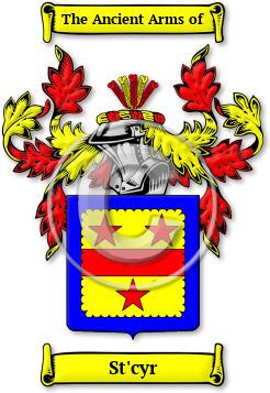 St'cyr Family Crest Download (JPG) Legacy Series - 600 DPI