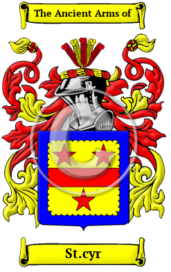 St.cyr Family Crest/Coat of Arms