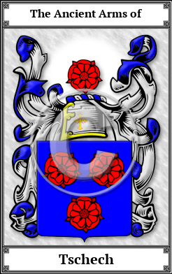 Tschech Family Crest Download (JPG) Book Plated - 600 DPI