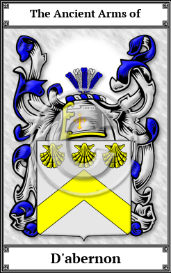 D'abernon Family Crest Download (JPG)  Book Plated - 150 DPI