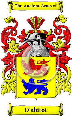 D'abitot Family Crest/Coat of Arms