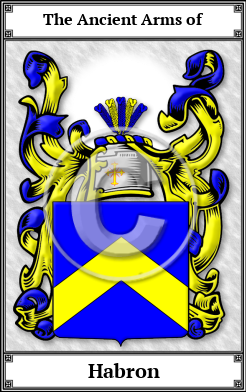 Habron Family Crest Download (JPG)  Book Plated - 150 DPI