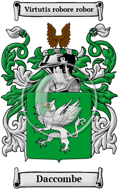 Daccombe Family Crest/Coat of Arms