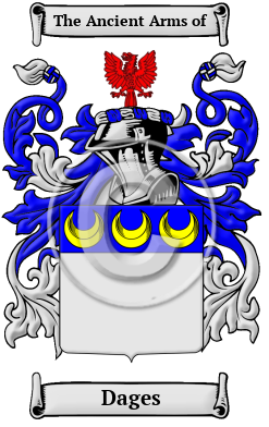 Dages Family Crest/Coat of Arms