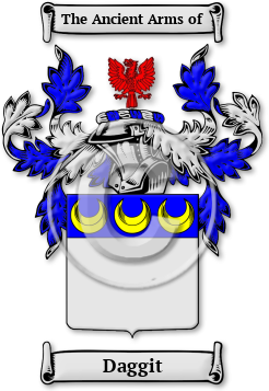 Daggit Family Crest Download (jpg) Legacy Series - 150 DPI