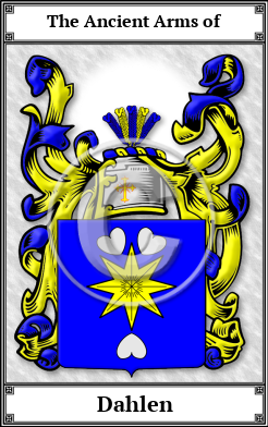 Dahlen Family Crest Download (JPG)  Book Plated - 150 DPI