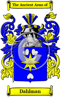 Dahlman Family Crest/Coat of Arms