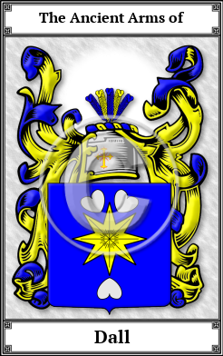 Dall Family Crest Download (JPG) Book Plated - 600 DPI