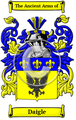 Daigle Family Crest/Coat of Arms