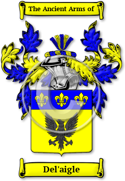Del'aigle Family Crest Download (JPG) Legacy Series - 600 DPI