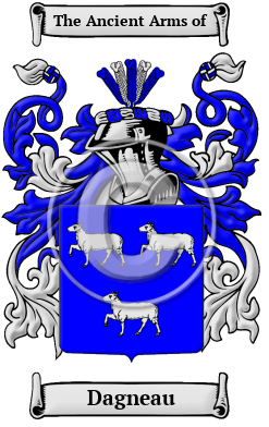 Dagneau Family Crest/Coat of Arms
