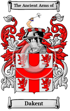 Dakent Family Crest/Coat of Arms
