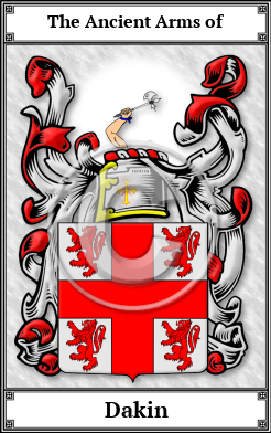 Dakin Family Crest Download (JPG)  Book Plated - 150 DPI