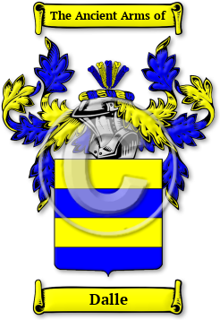 Dalle Family Crest Download (jpg) Legacy Series - 150 DPI