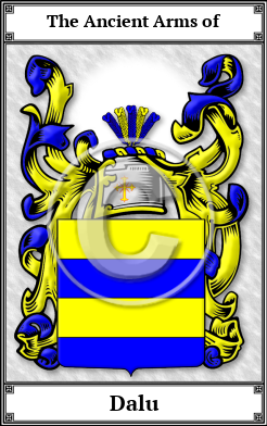 Dalu Family Crest Download (JPG)  Book Plated - 150 DPI