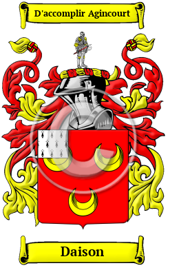 Daison Family Crest/Coat of Arms