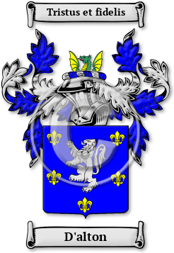 D'alton Family Crest Download (jpg) Legacy Series - 150 DPI