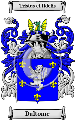 Daltome Family Crest/Coat of Arms