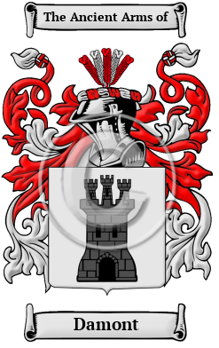 Damont Family Crest/Coat of Arms
