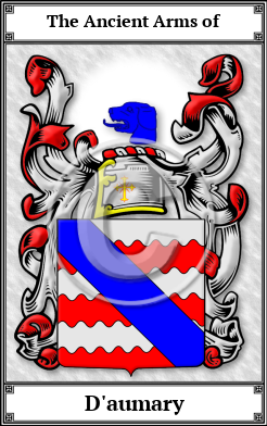 D'aumary Family Crest Download (JPG) Book Plated - 600 DPI