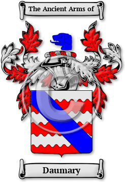 Daumary Family Crest Download (jpg) Legacy Series - 150 DPI