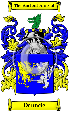 Dauncie Family Crest/Coat of Arms