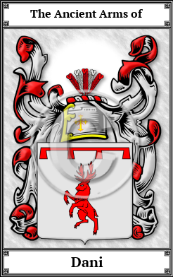Dani Family Crest Download (JPG)  Book Plated - 150 DPI