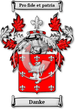 Danke Family Crest Download (jpg) Legacy Series - 150 DPI