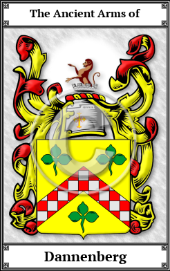 Dannenberg Family Crest Download (JPG) Book Plated - 600 DPI