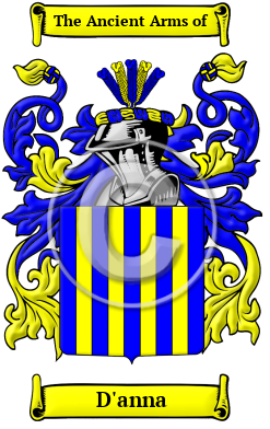 D'anna Family Crest/Coat of Arms