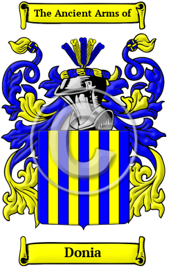 Donia Family Crest/Coat of Arms