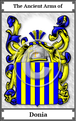 Donia Family Crest Download (JPG)  Book Plated - 150 DPI