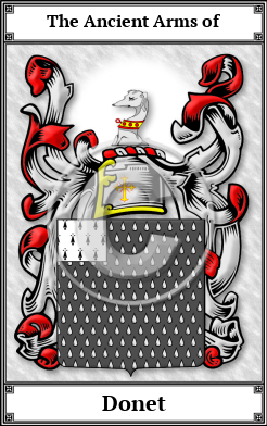 Donet Family Crest Download (JPG)  Book Plated - 150 DPI
