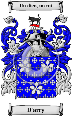 D'arcy Family Crest/Coat of Arms