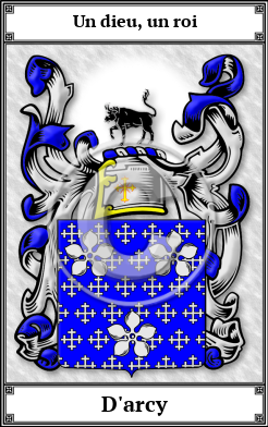 D'arcy Family Crest Download (JPG) Book Plated - 300 DPI