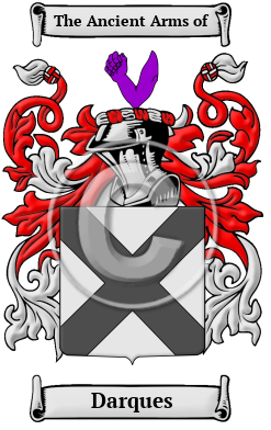 Darques Family Crest/Coat of Arms