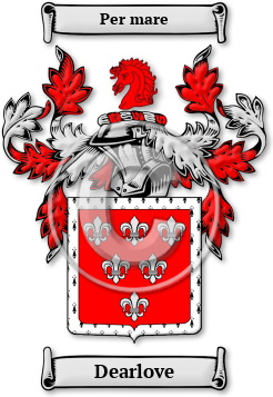 Dearlove Family Crest Download (jpg) Legacy Series - 150 DPI