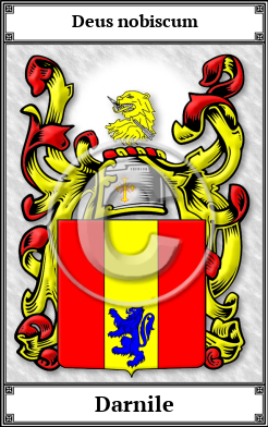 Darnile Family Crest Download (JPG) Book Plated - 600 DPI