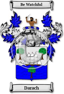 Darach Family Crest Download (jpg) Legacy Series - 150 DPI
