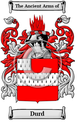 Durd Family Crest Download (JPG) Heritage Series - 600 DPI