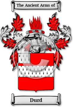 Durd Family Crest Download (jpg) Legacy Series - 150 DPI