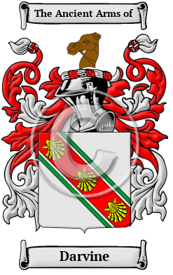 Darvine Family Crest/Coat of Arms
