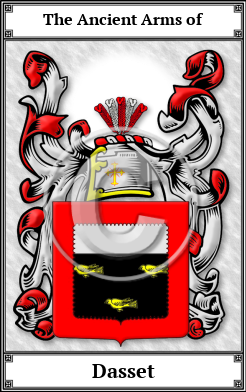 Dasset Family Crest Download (JPG)  Book Plated - 150 DPI