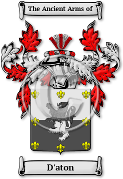 D'aton Family Crest Download (jpg) Legacy Series - 150 DPI