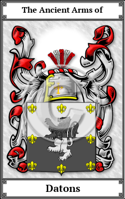 Datons Family Crest Download (JPG)  Book Plated - 150 DPI