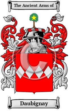 Daubignay Family Crest/Coat of Arms