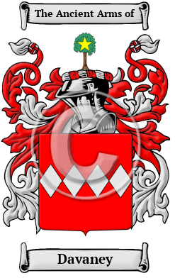 Davaney Family Crest/Coat of Arms