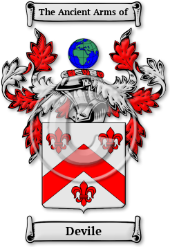 Devile Family Crest Download (JPG) Legacy Series - 600 DPI