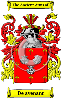 De avenant Family Crest/Coat of Arms